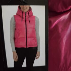 Women's Pink Puffer Vest